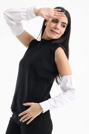Detachable Sleeves with Buttoned Cuffs - Carina - كارينا