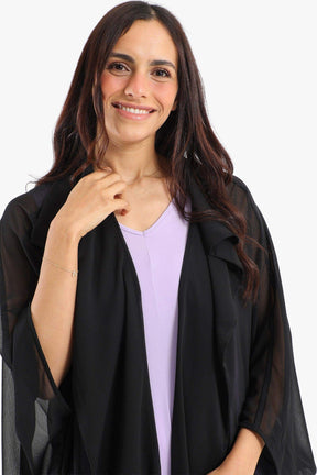 Draped Chiffon Kimono - Carina - كارينا
