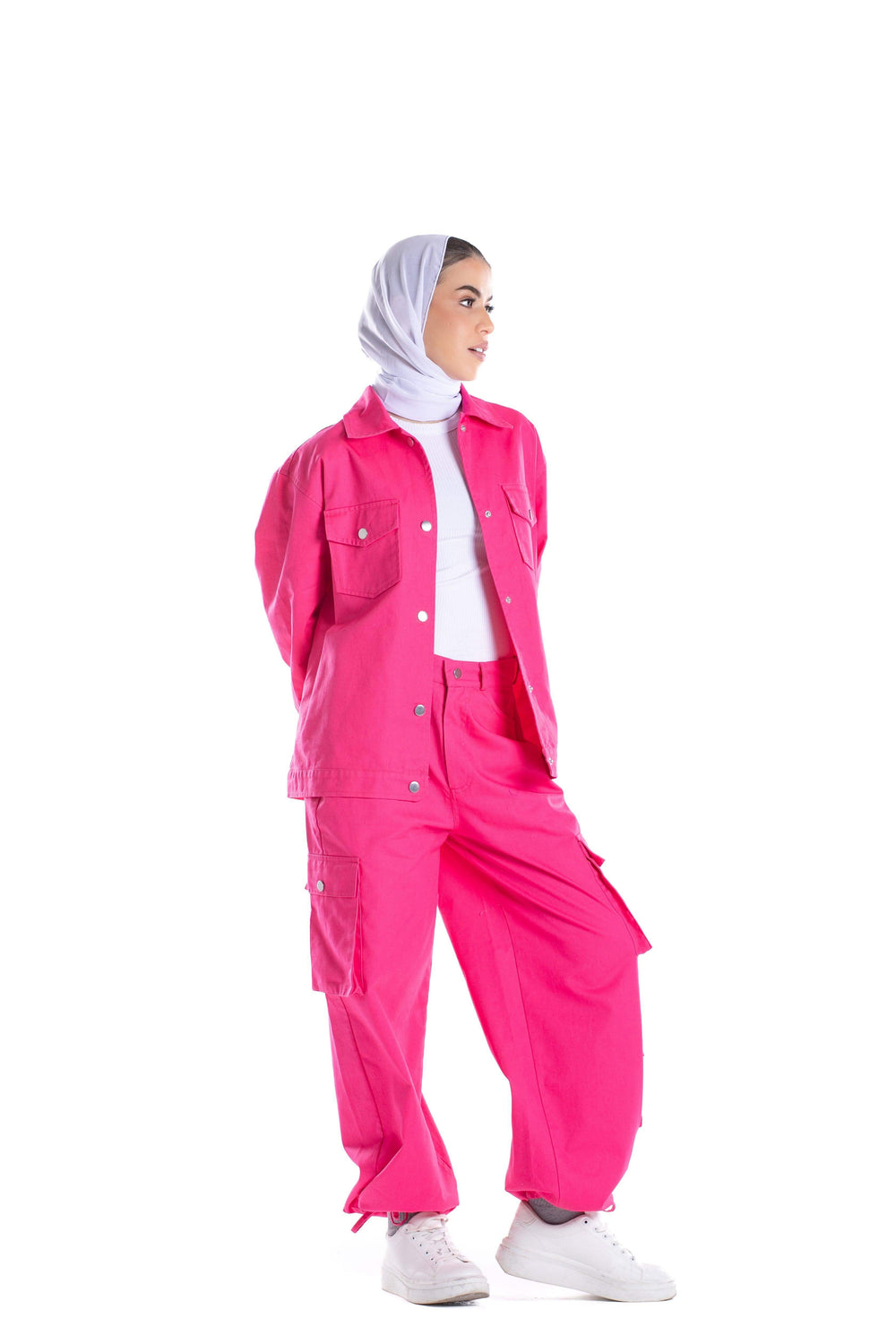 Drawstring Cuffs Parachute Pants - Carina - كارينا