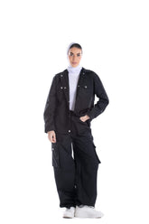 Drawstring Cuffs Parachute Pants - Carina - كارينا