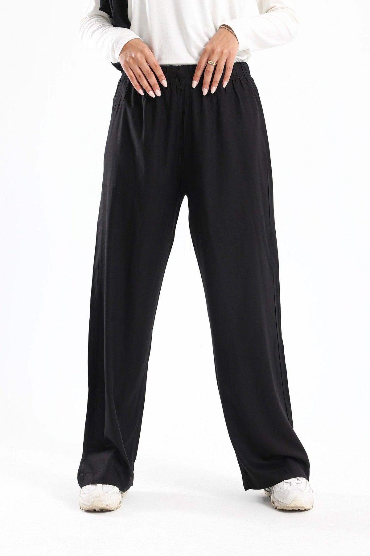 Elastic Waist Loose Pants - Carina - كارينا