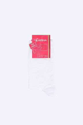 Girly Circle White Socks - Carina - كارينا