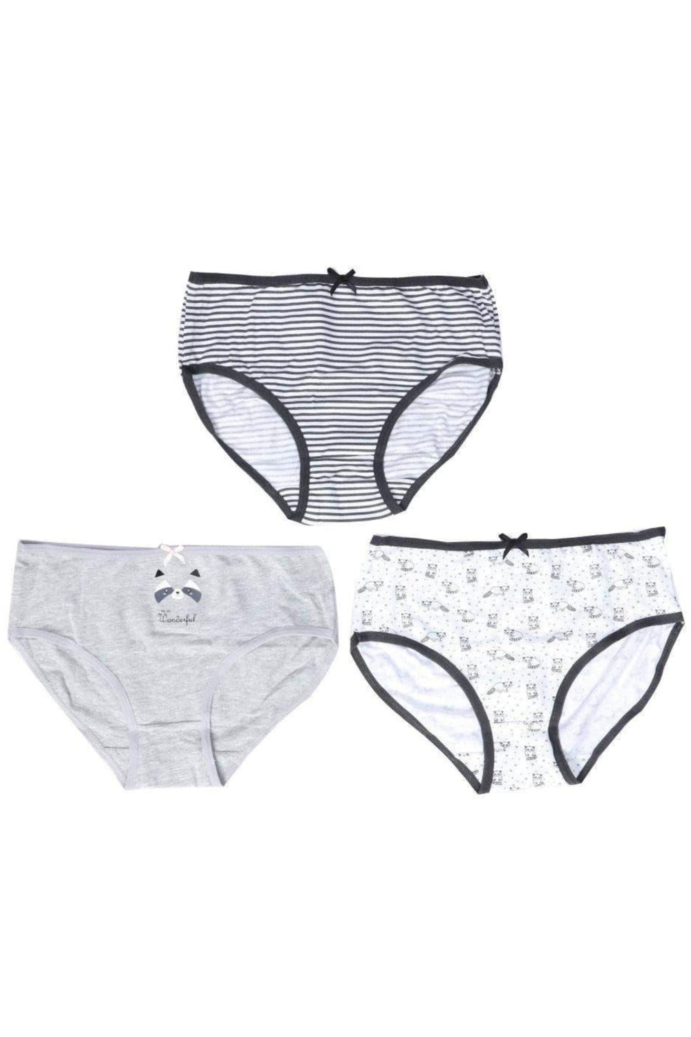 Pack of 3 Girly Brief Panties