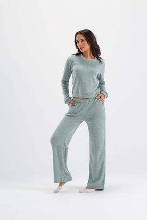 Heather V-Neck Pyjama Set - Carina - كارينا
