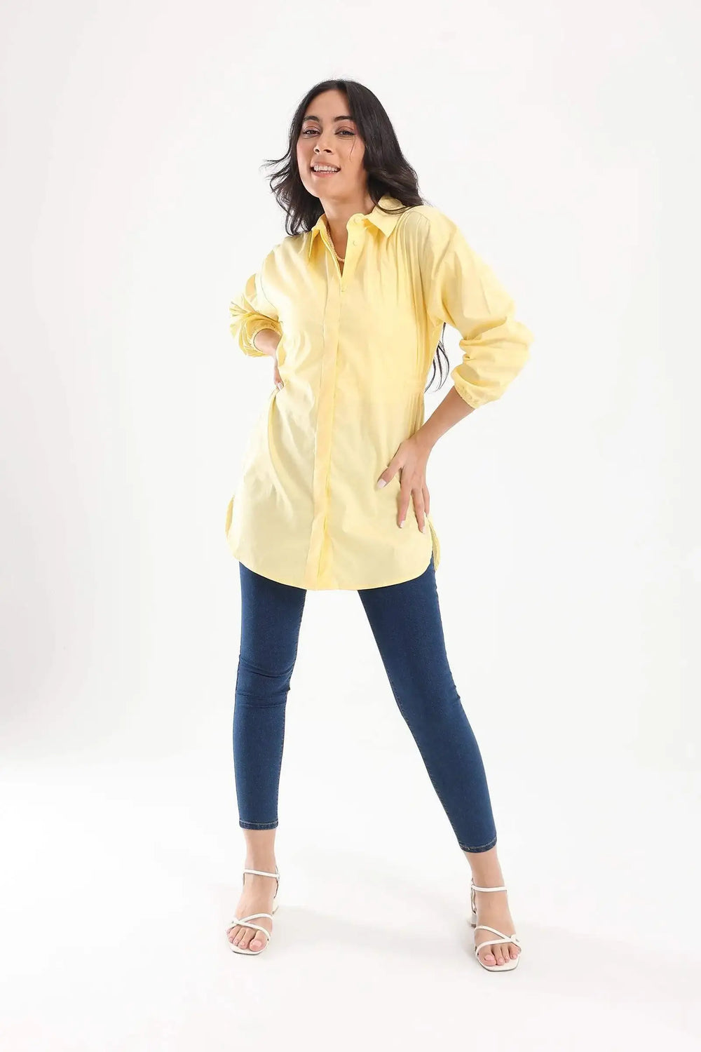 Hidden Full Placket Shirt - Carina - كارينا