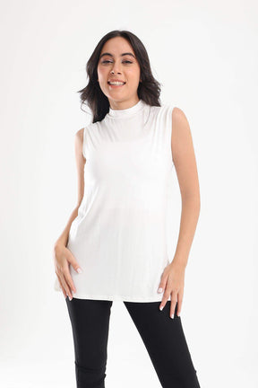 High Neck Sleeveless Top - Carina - كارينا