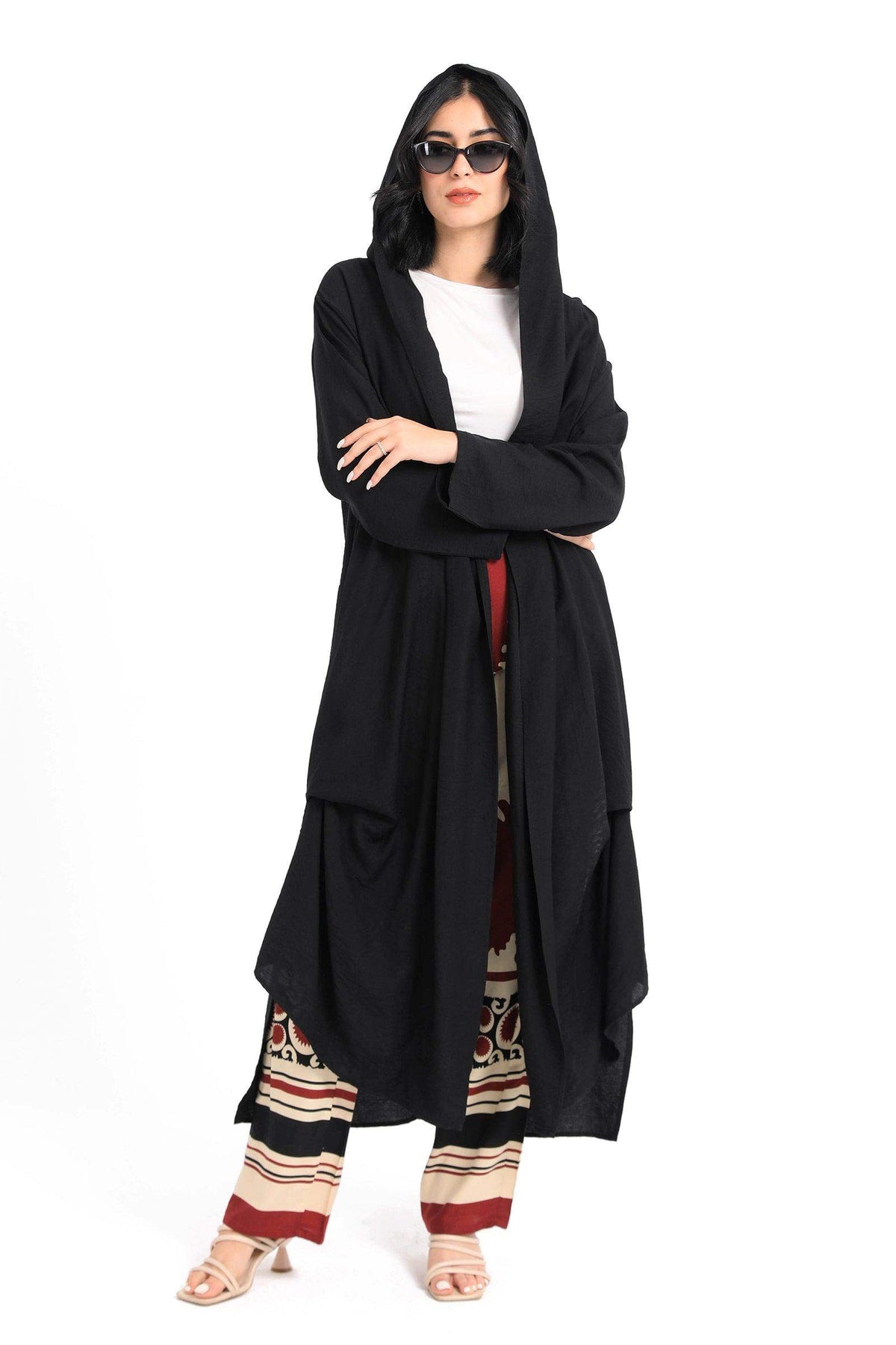 Hooded Draped Lounge Kimono - Carina - كارينا