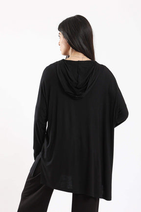 Hooded Plain Lounge Top - Carina - كارينا