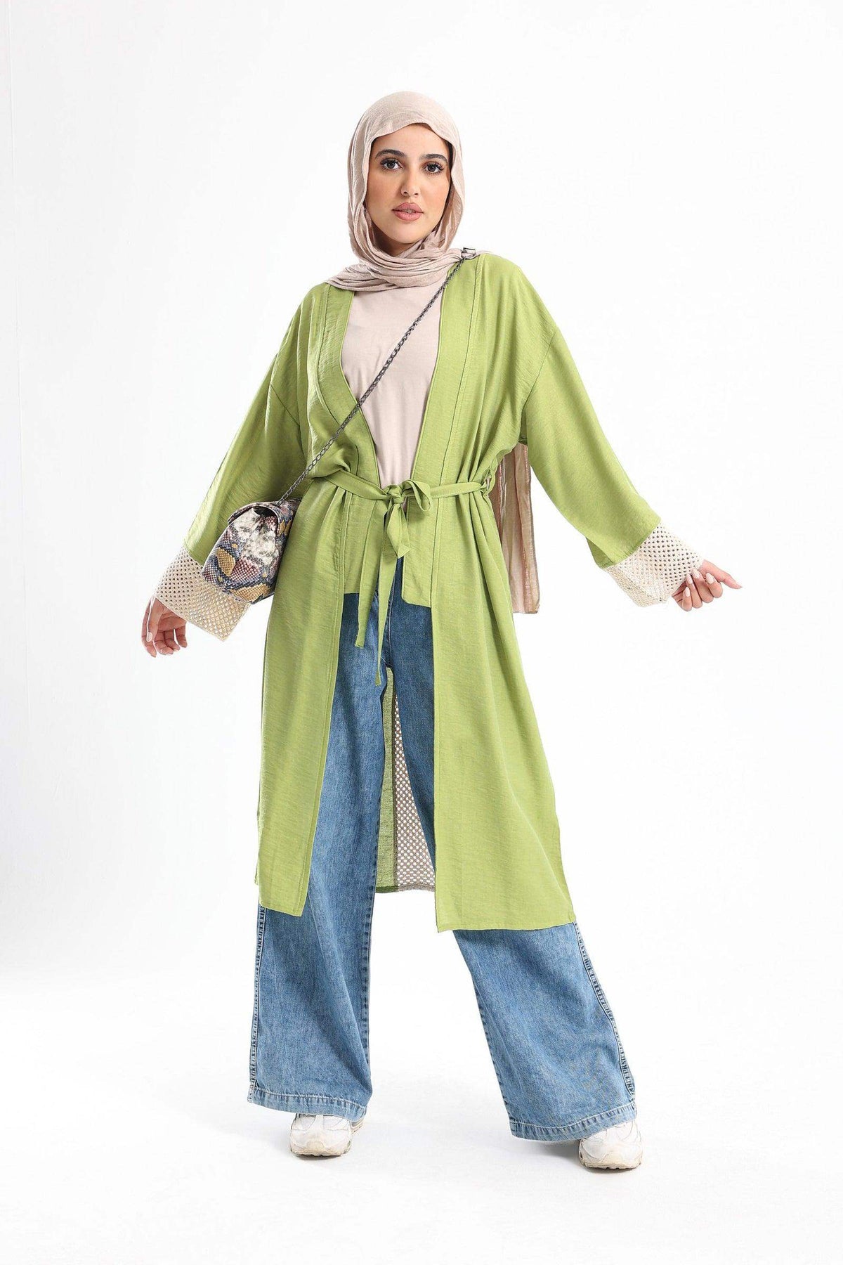 Kimono with Crochet Pattern - Carina - كارينا