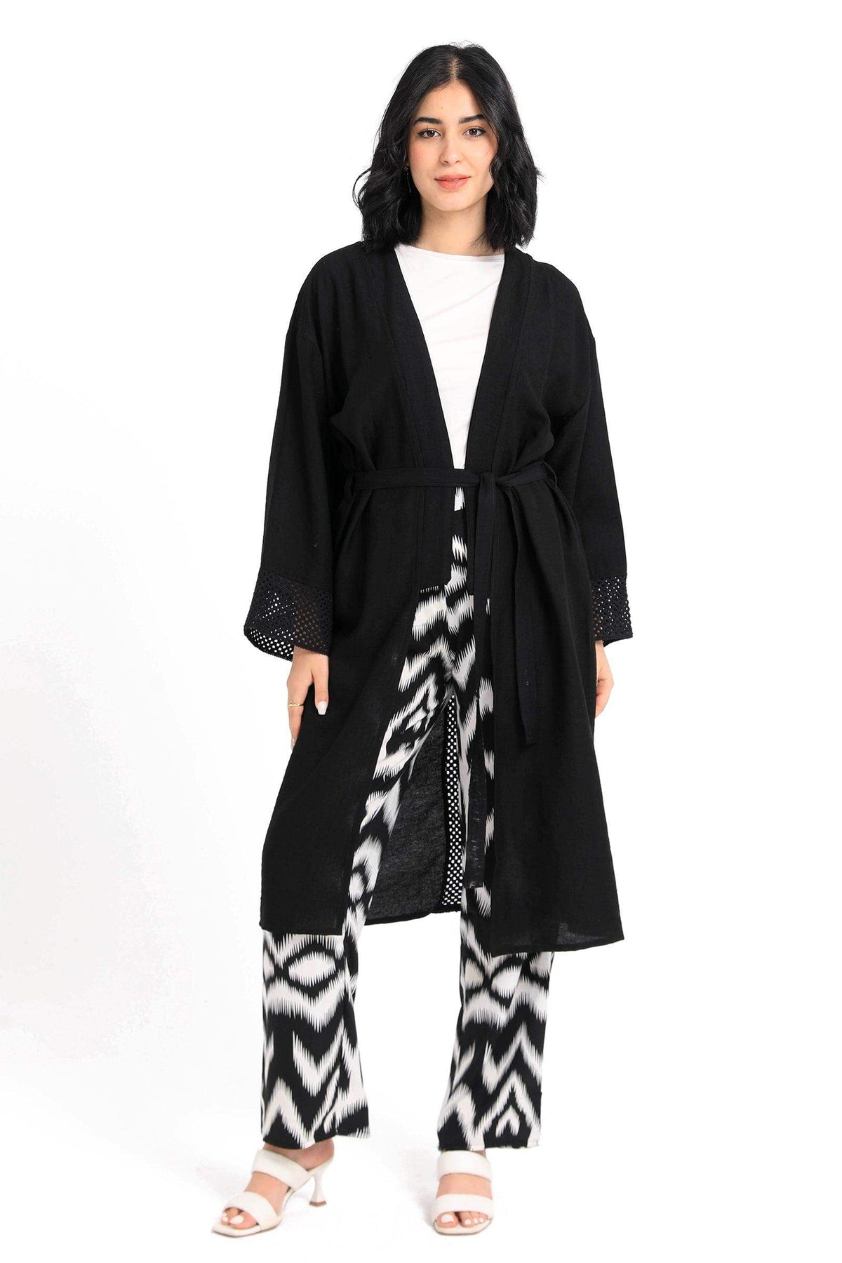 Kimono with Crochet Pattern - Carina - كارينا