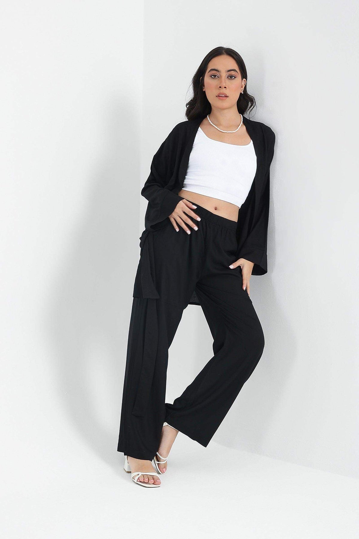 Lightweight Plain Kimono - Carina - كارينا