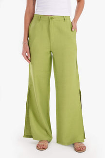 Linen Lounge Pants with Slits - Carina - كارينا