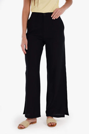 Linen Lounge Pants with Slits - Carina - كارينا