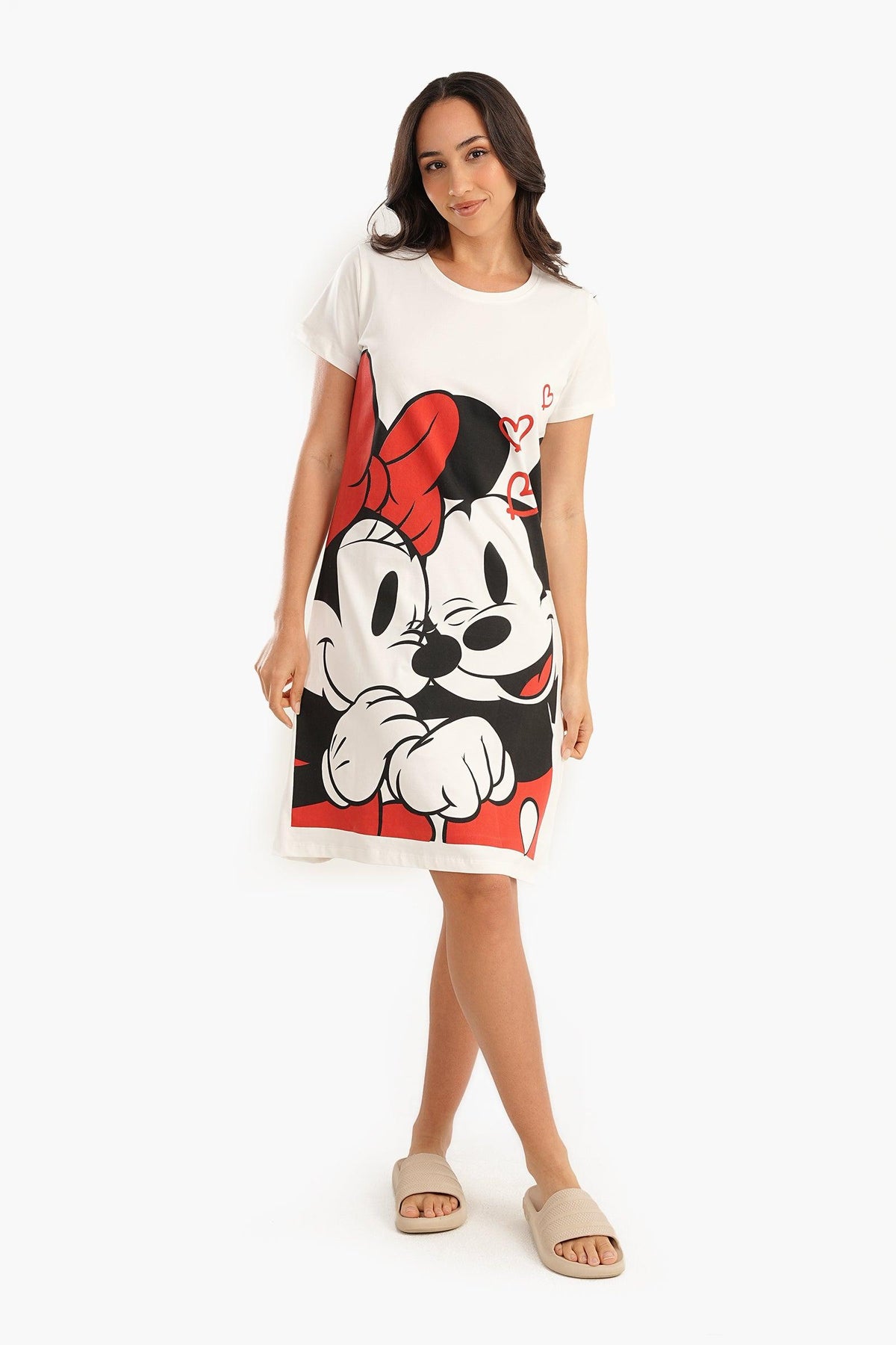 Mickey & Minnie Printed Nightgown - Carina - كارينا