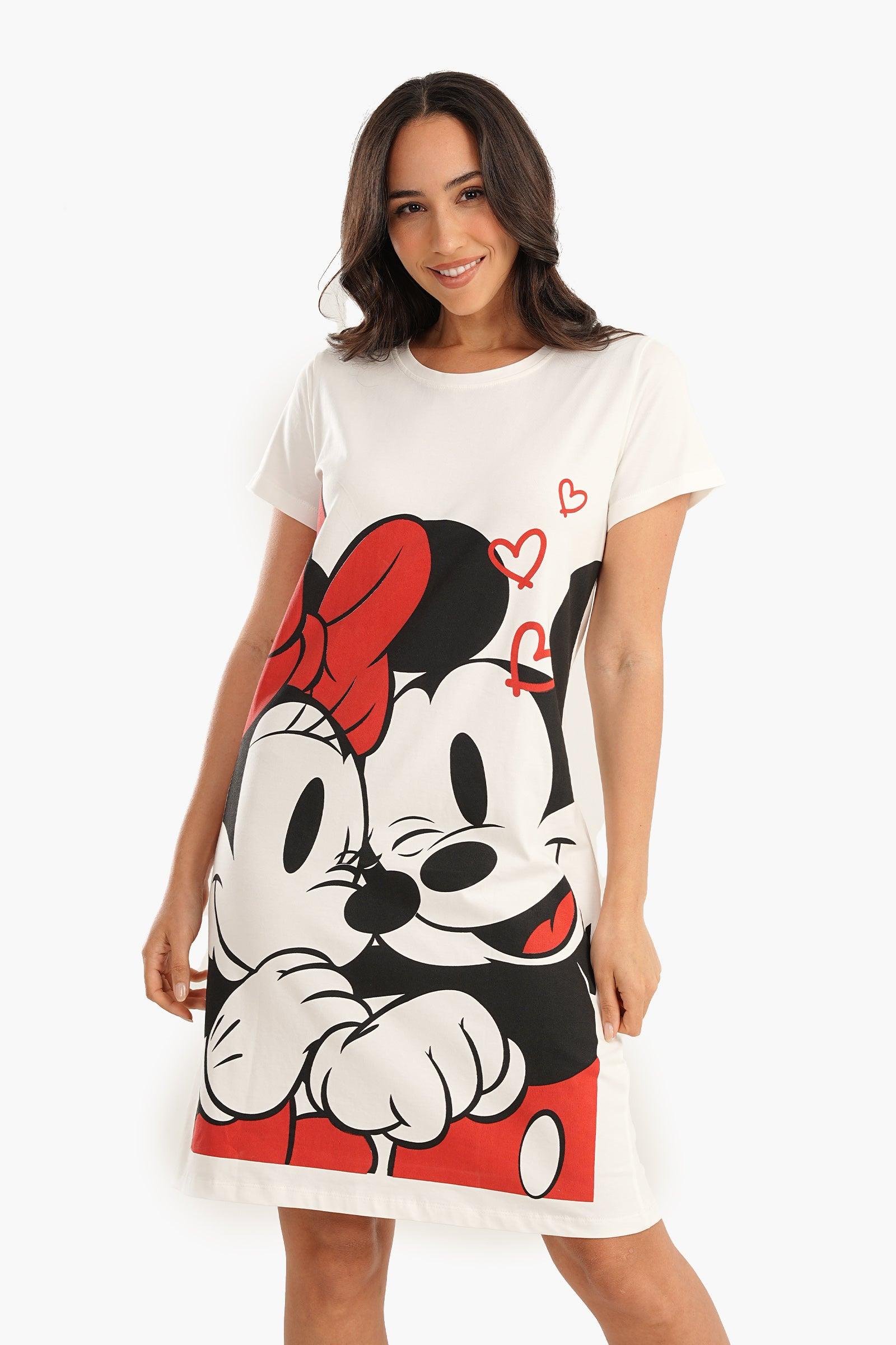 Mickey & Minnie Printed Nightgown - Carina - كارينا