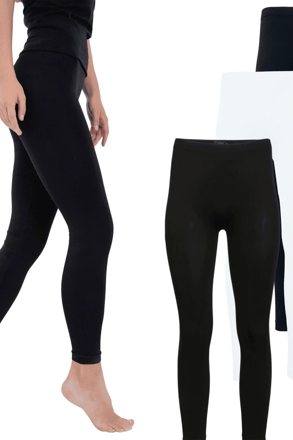 Microfiber Leggings (Pack of 3)