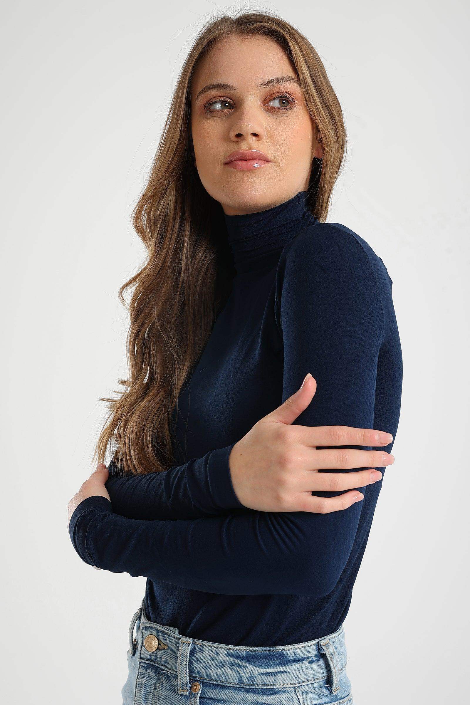 Microfiber Long Sleeves Top - Carina - كارينا