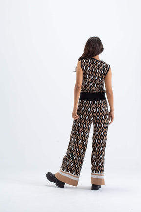 Multi Color Jacquard Pants - Carina - كارينا