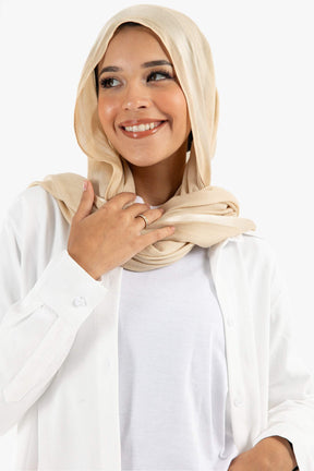 Off White Asymmetrical Shirt - Carina - كارينا