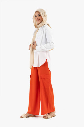 Off White Asymmetrical Shirt - Carina - كارينا