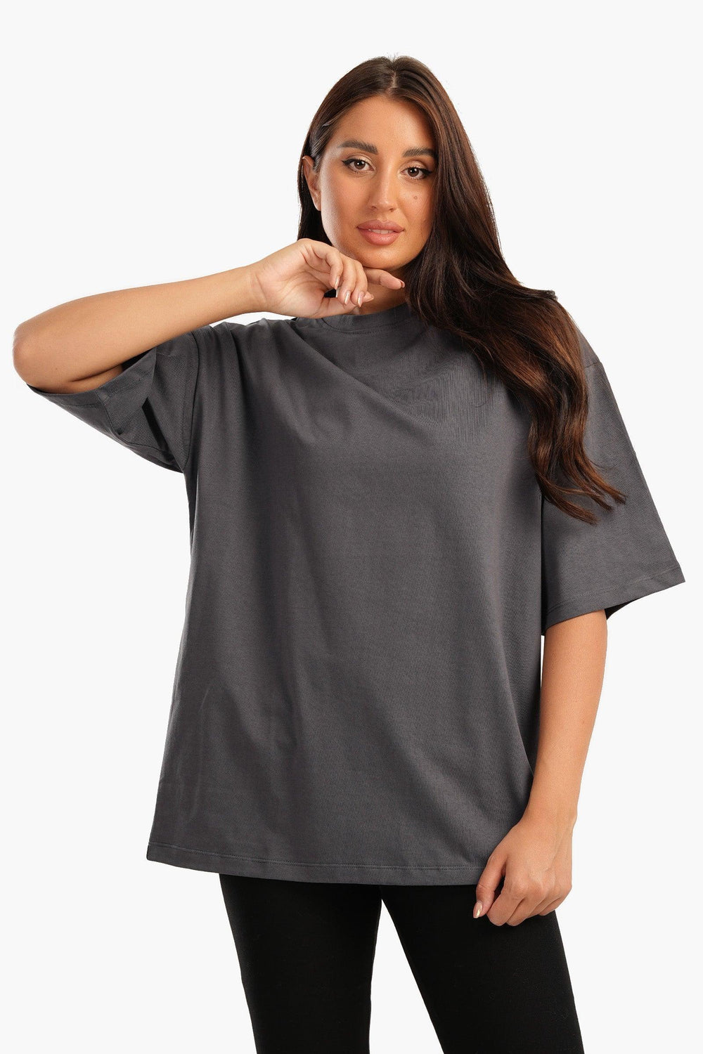 Oversized Plain Lounge T-Shirt - Carina - كارينا