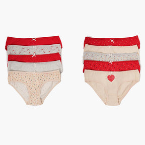 Pack of 10 Colored Bikini Panties - Carina - كارينا