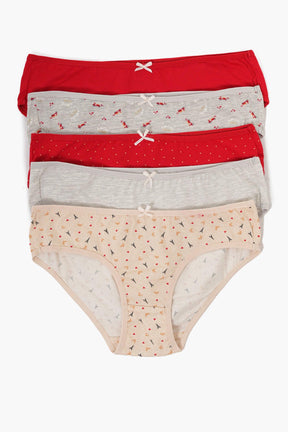 Pack of 10 Colored Bikini Panties - Carina - كارينا