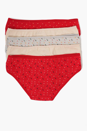 Pack of 10 Colored Bikini Panties - Carina - كارينا