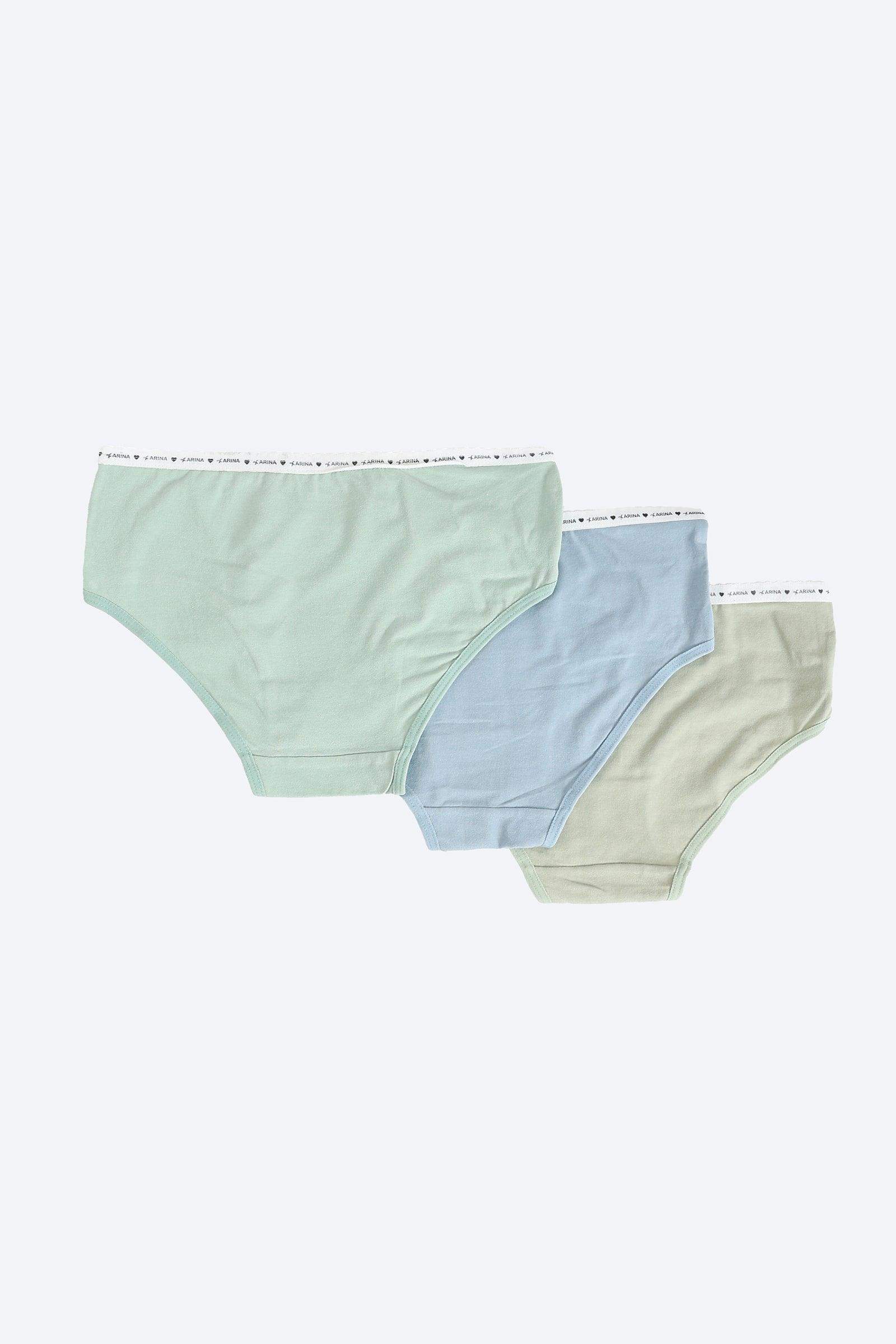 Pack of 3 Colored Brief Panties