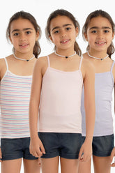 Pack of 3 Girly Cami Tops - Carina - كارينا