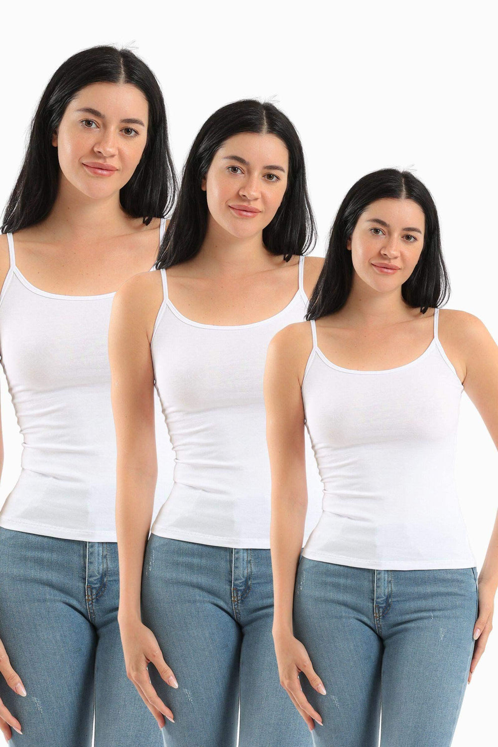 Pack of 3 Plain Cami Top - Carina - كارينا