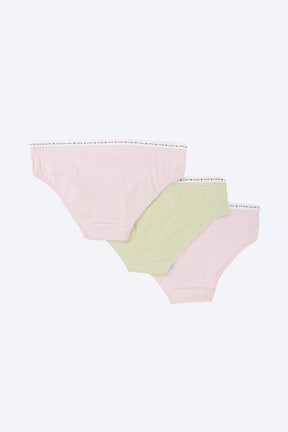 Pack of 3 Solid Colors Bikini Panties - Carina - كارينا