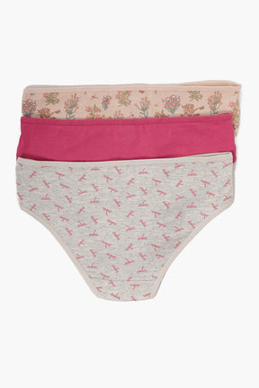 Pack of 7 Colored Bikini Panties - Carina - كارينا
