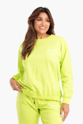 Pistache Milton Lounge Sweatshirt - Carina - كارينا