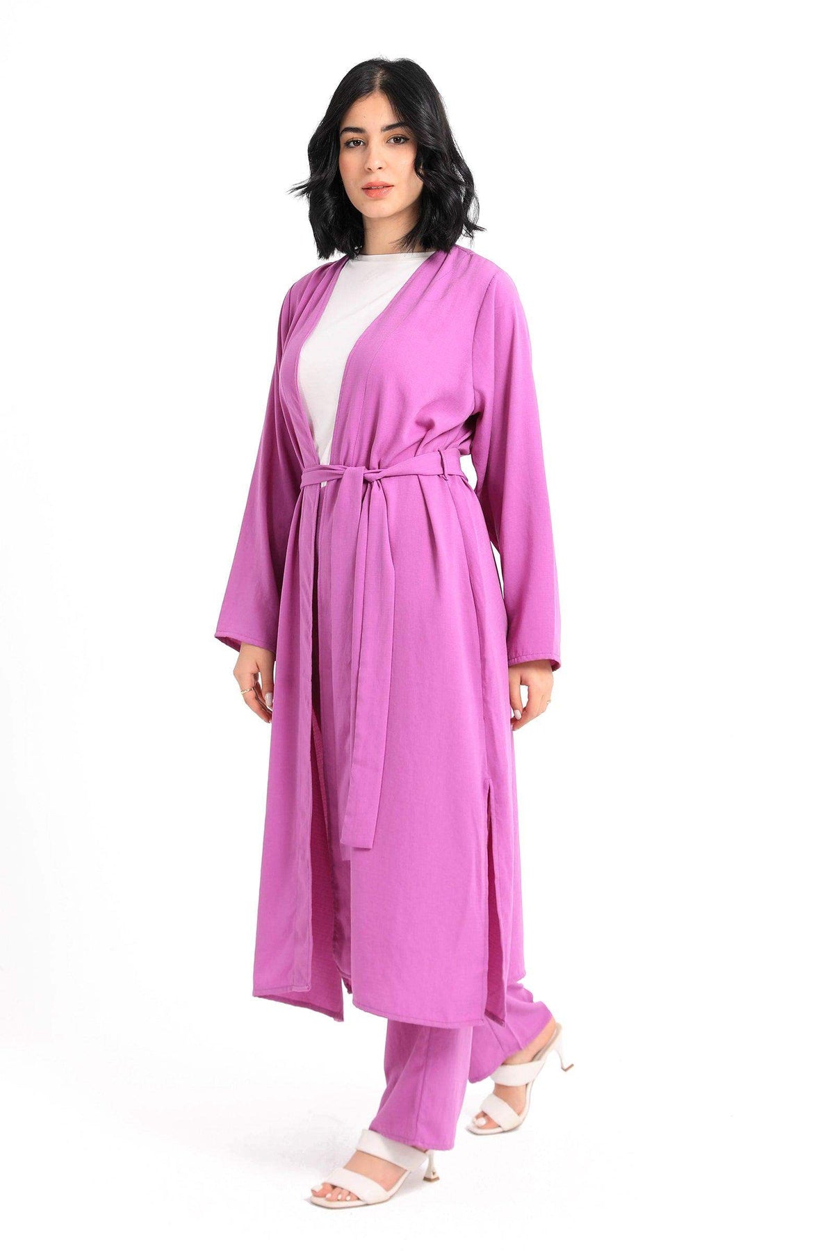 Plain Long Sleeves Kimono - Carina - كارينا