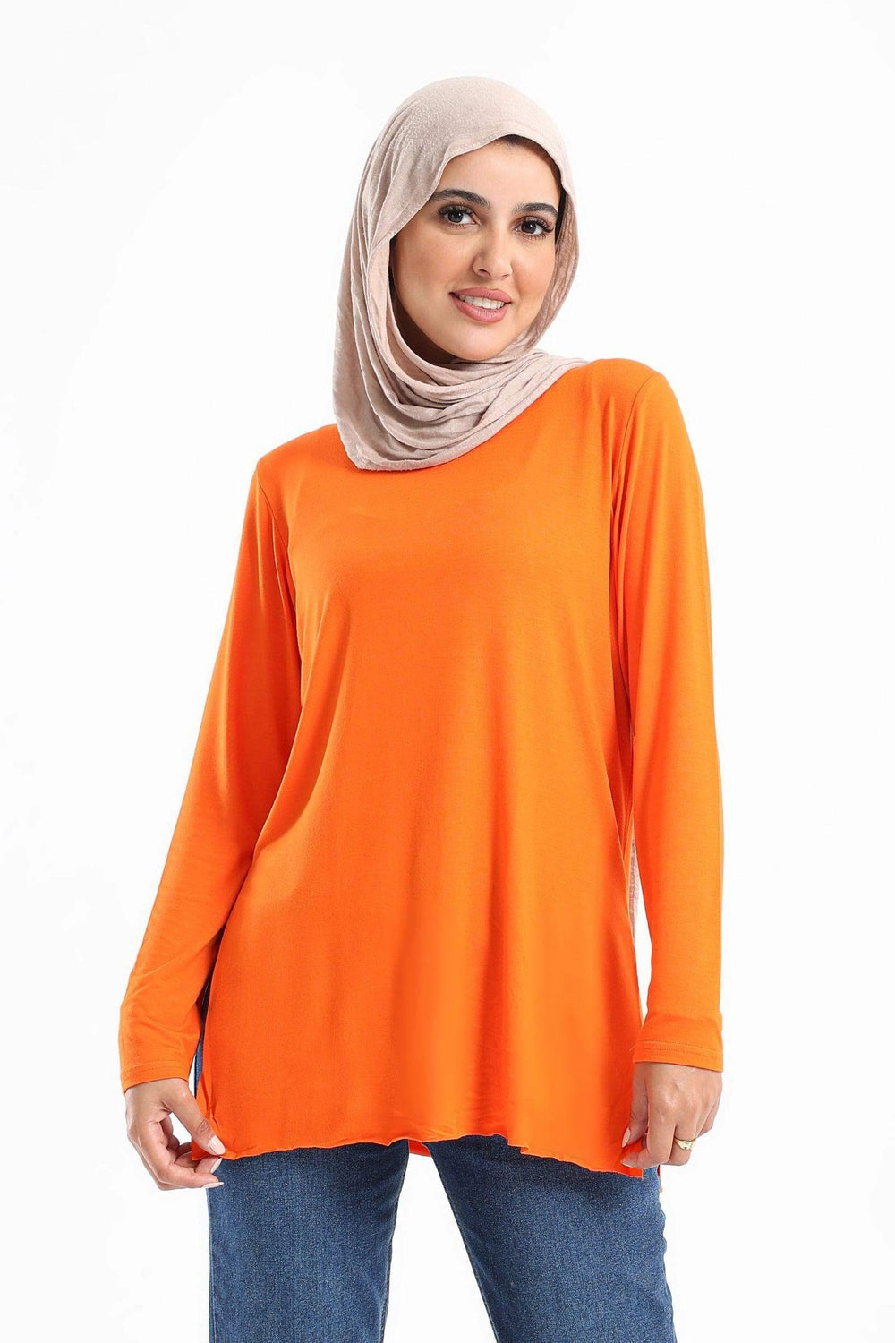 Plain Long Sleeves T-Shirt - Carina - كارينا