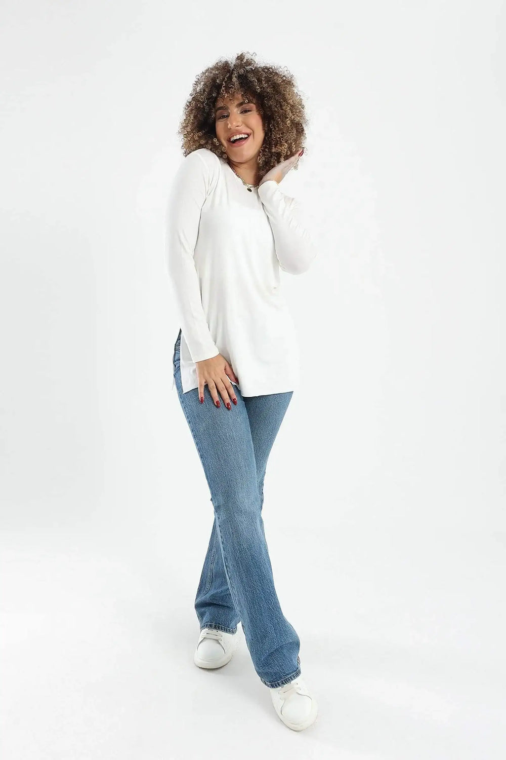 Plain Long Sleeves T-Shirt - Carina - كارينا