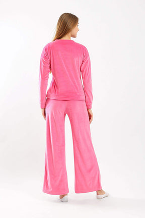 Plain Plush Pyjama Set - Carina - كارينا