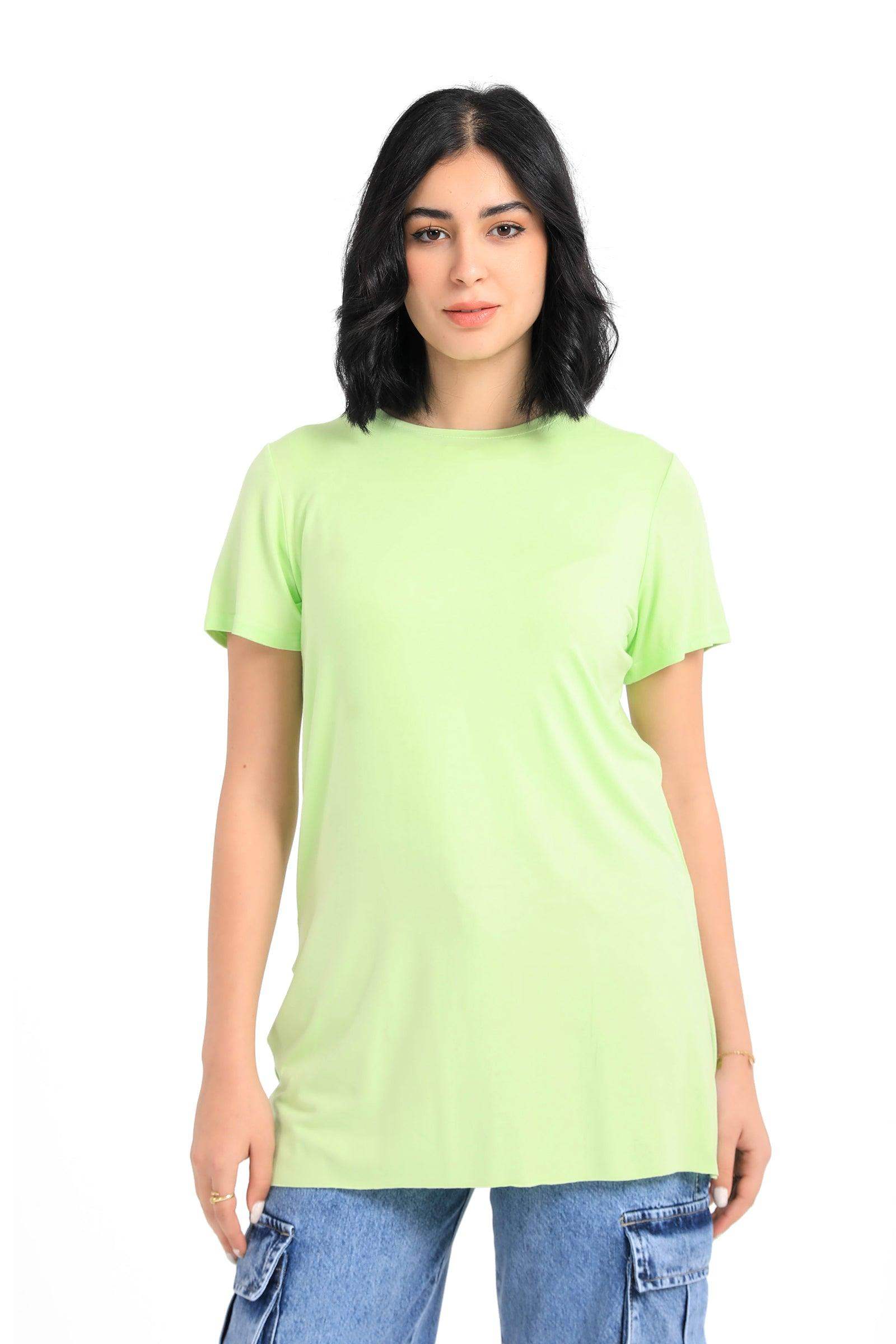 Plain Round Neck T-Shirt - Carina - كارينا