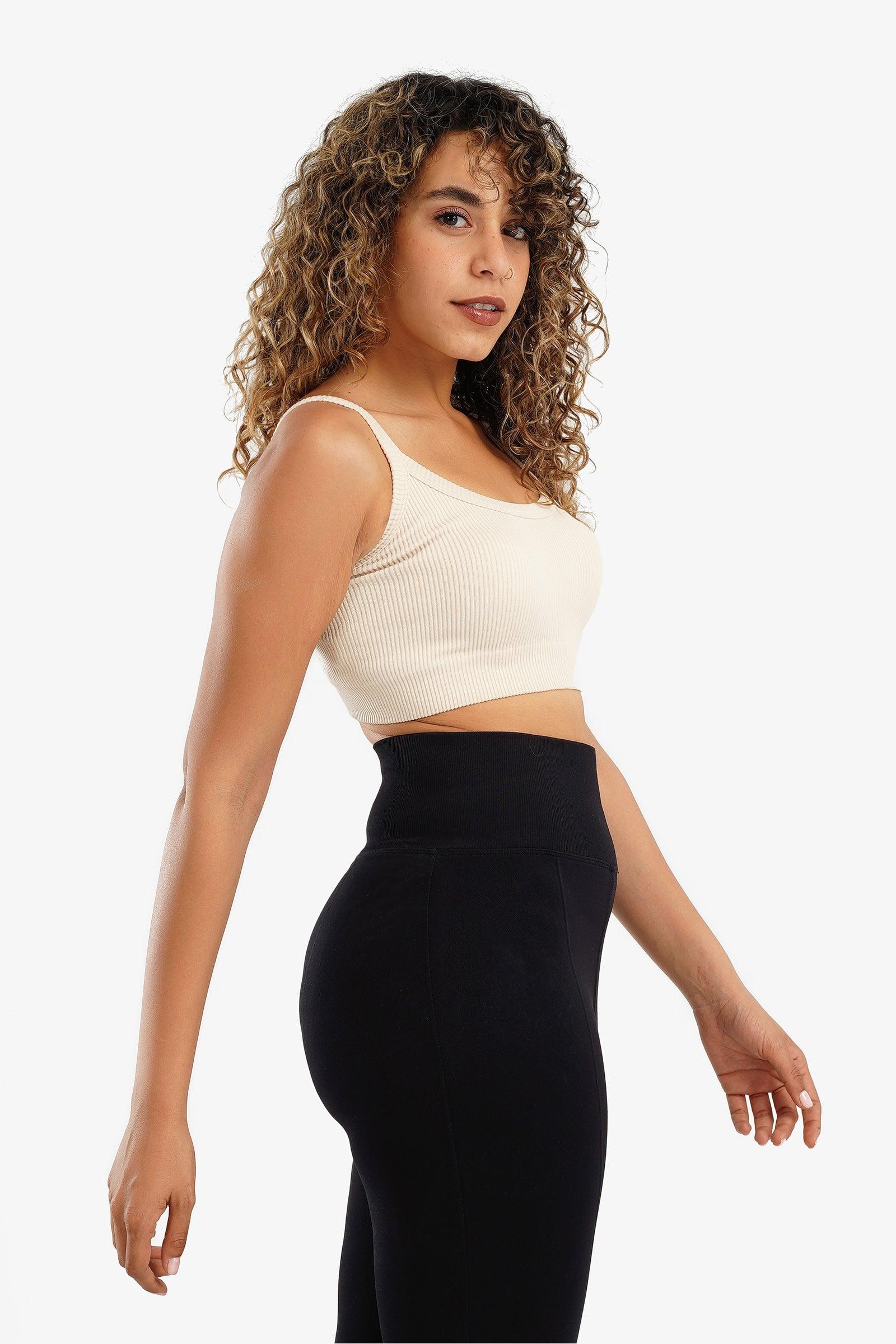 Plunge Neck Crop Top - Carina - كارينا