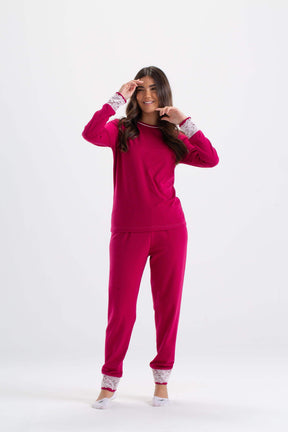 Pyjama Set with Lace Cuffs - Carina - كارينا