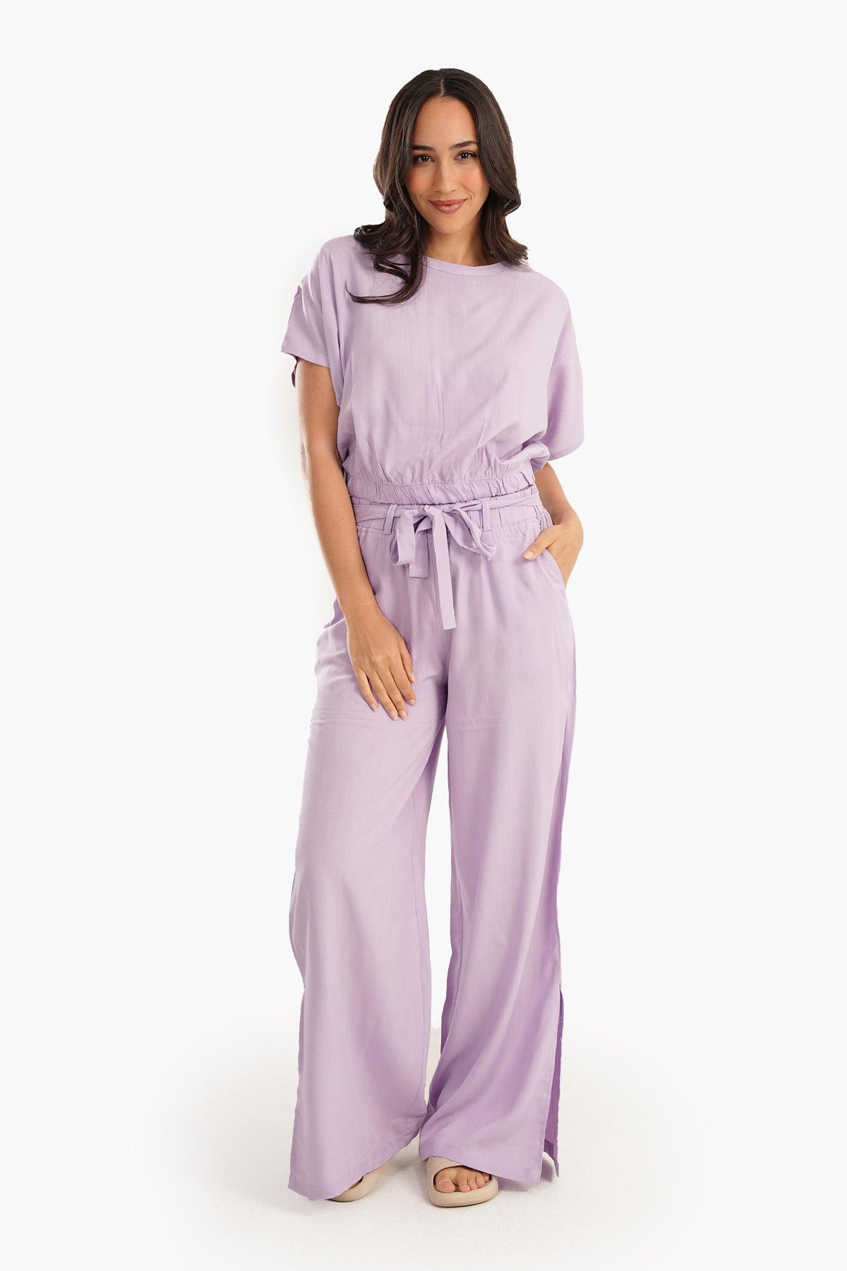 Pyjama Set with Side Slits - Carina - كارينا