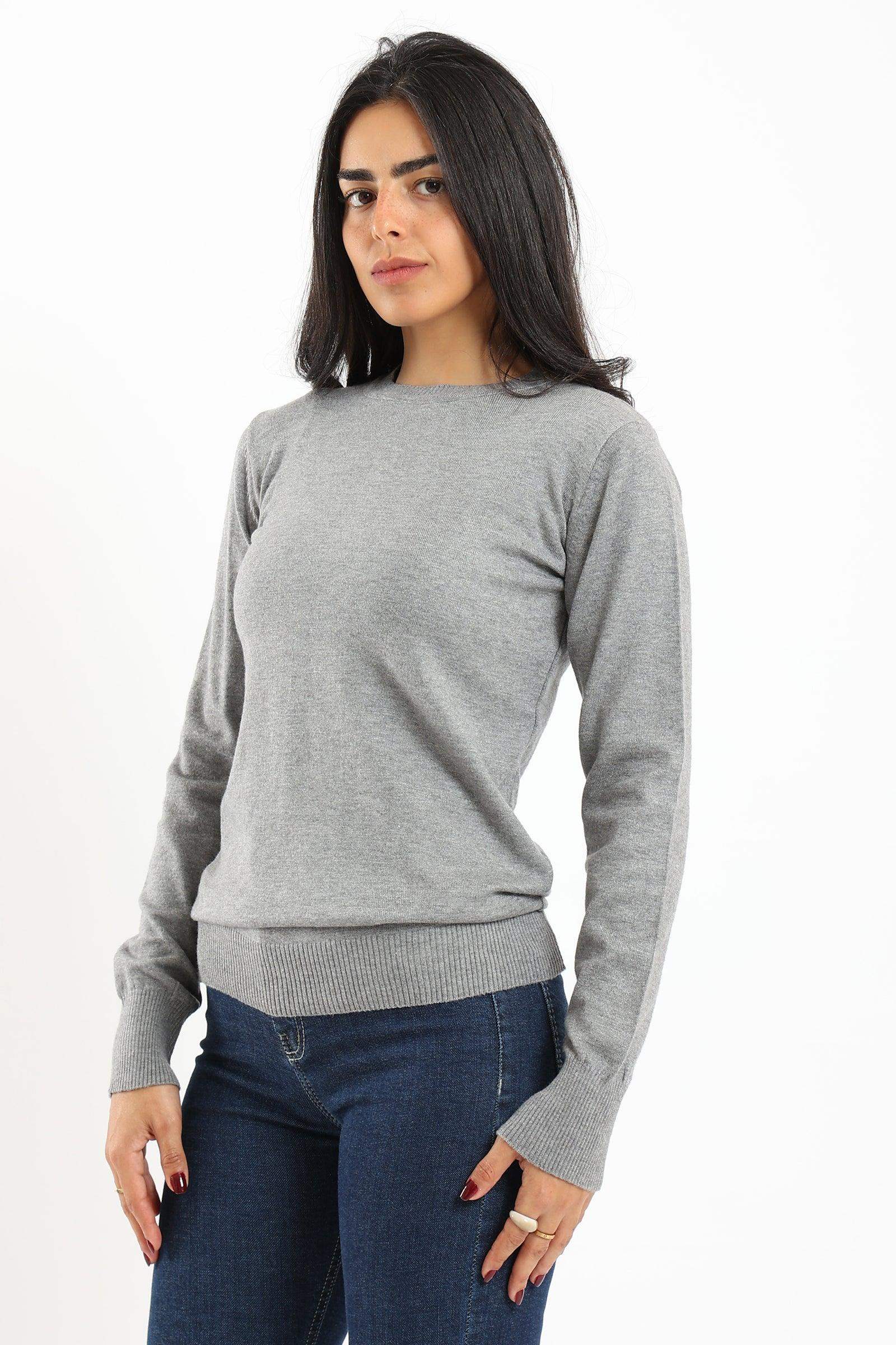 Regular Fit Knitted Pullover - Carina - كارينا