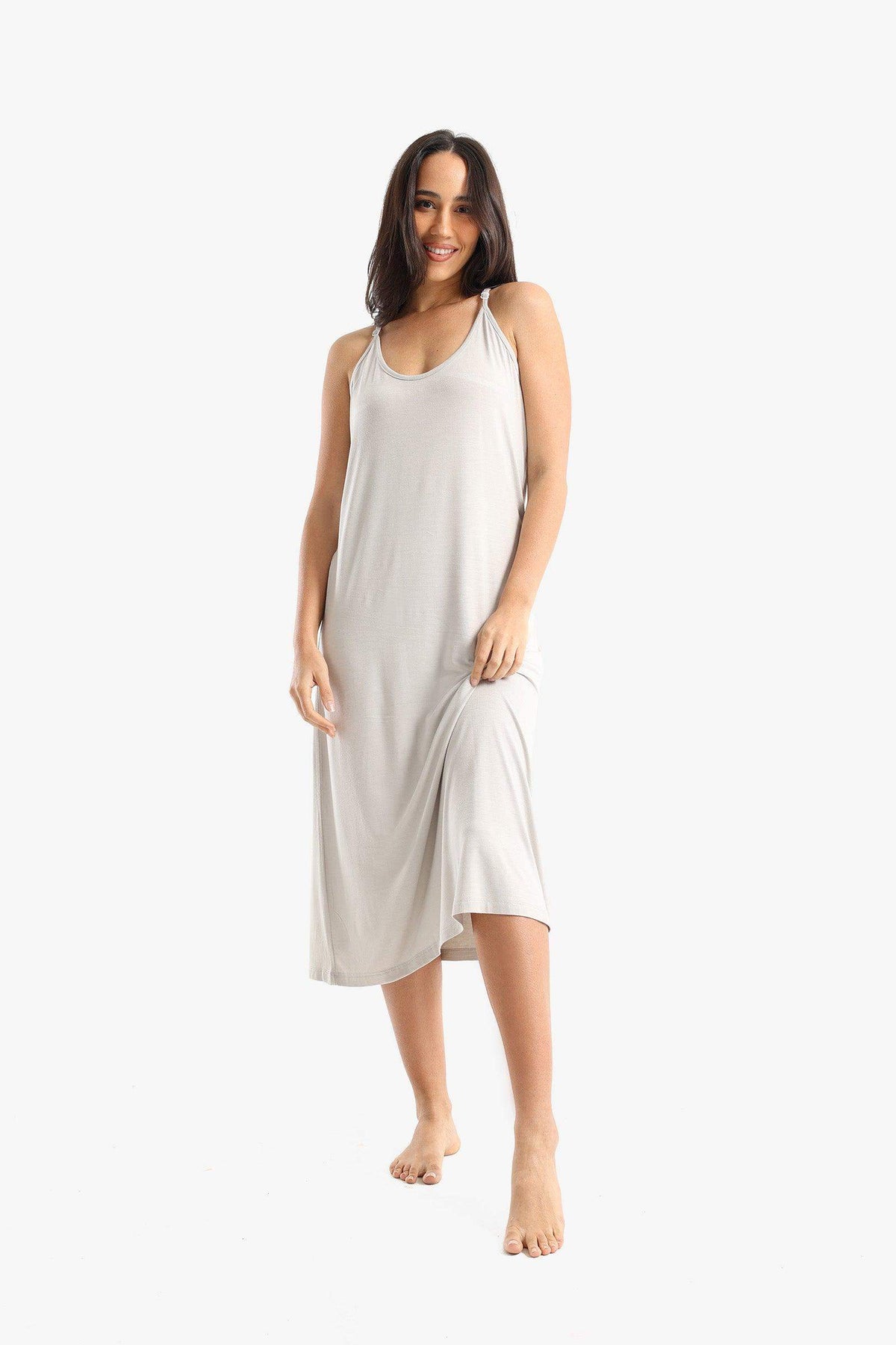 Relaxed Fit Sleeveless Nightgown - Carina - كارينا