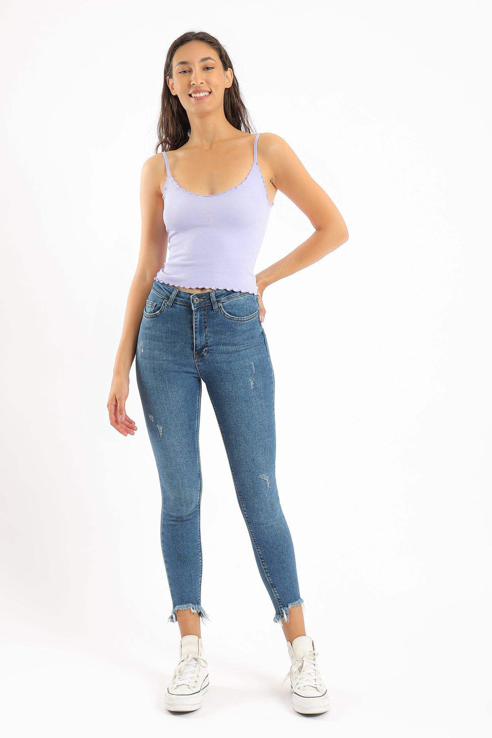 Ribbed Cami Top - Carina - كارينا