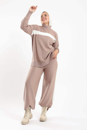 Ribbed Hem Lounge Set - Carina - كارينا