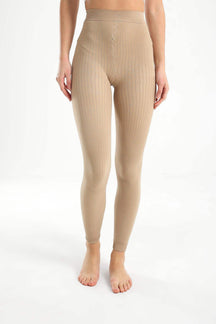 Ribbed High Rise Leggings - Carina - كارينا