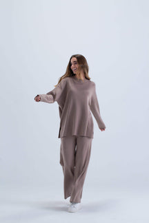 Ribbed Relaxed Fit Loungewear Set - Carina - كارينا