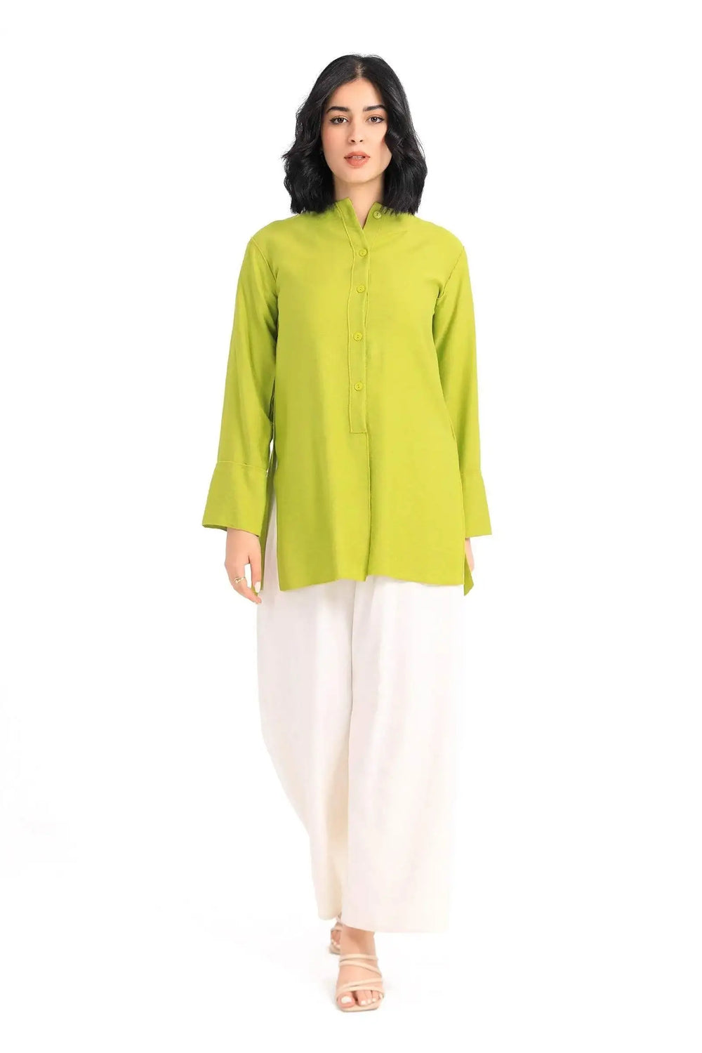 Round Neck Plain Shirt - Carina - كارينا