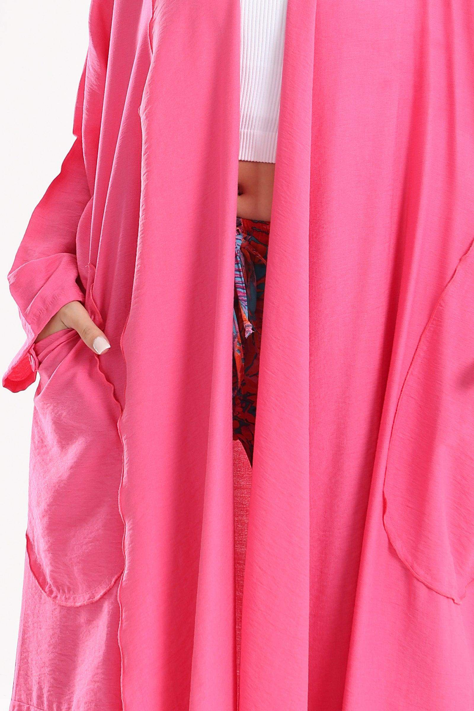 Round Side Pocket Kimono - Carina - كارينا